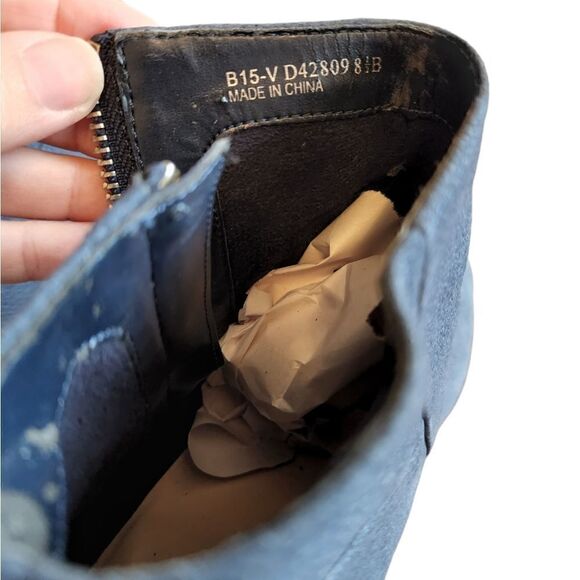 Cole Haan Blue Suede Ankle Booties - Picture 8 of 8